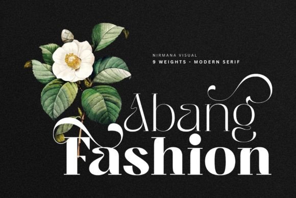 Abang Fashion: A Premium Display Font for Editorial Design