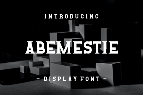 Abemestie: A Premium Display Font for Brand Identity