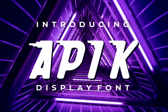 Apik: A Modern Display Font for Crafters and Product Creators