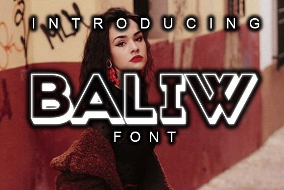 Baliw: A Striking 3D Display Font for Web Design