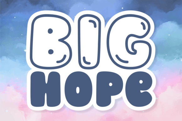 Big Hope: A Chunky Display Font for Bold Editorial