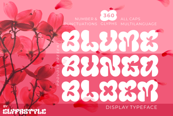 Blumebungabloem: A Floral Display Font for Web Design