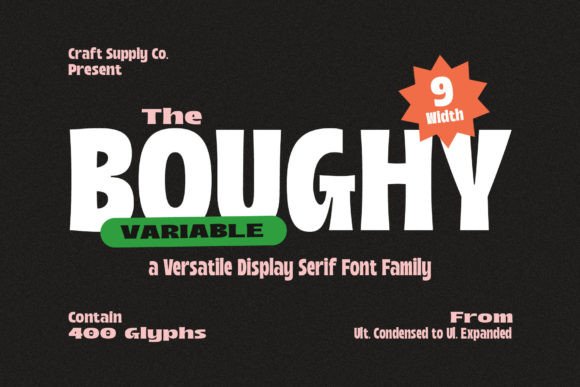 Boughy: A Modern Display Font for Web Design