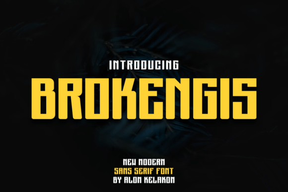 Brokengis: A Modern Display Font for Bold Branding