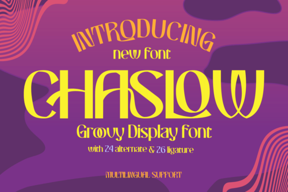 Chaslow: A Bold Display Font for Editorial Design