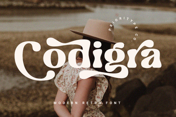Codigra: A Retro Display Font for Bold Branding