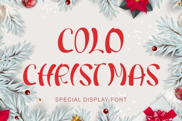 Cold Christmas: A Whimsical Display Font for Makers
