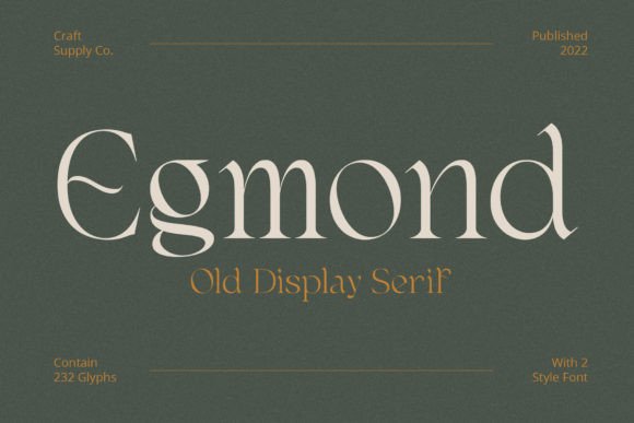 Egmond: A Stylish Display Font for Modern Web Design