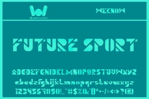 Future Sport: A Techno Display Font for Bold Branding