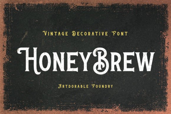 Honey Brew: A Vintage-Style Display Font with Bold Personality