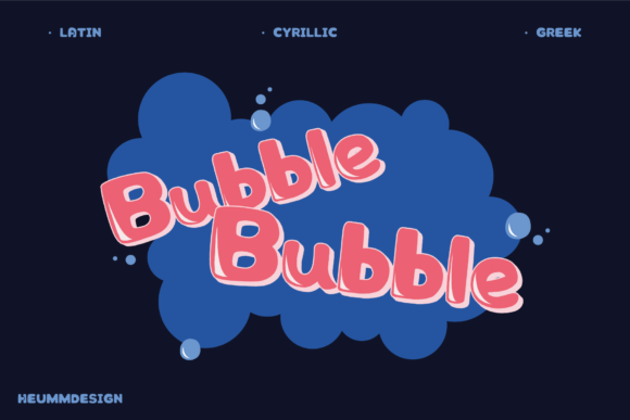 Hu Bubble: A Playful Display Font for Campaigns