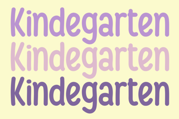 Kindegarten: A Cheerful Display Font for Playful Editorial Design