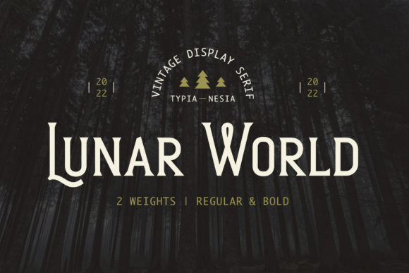 Lunar World: A Vintage Display Serif for Bold Branding