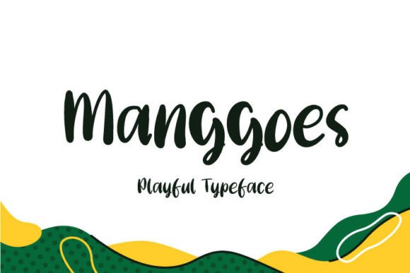 Manggoes: A Handwritten Display Font for Modern Web Design
