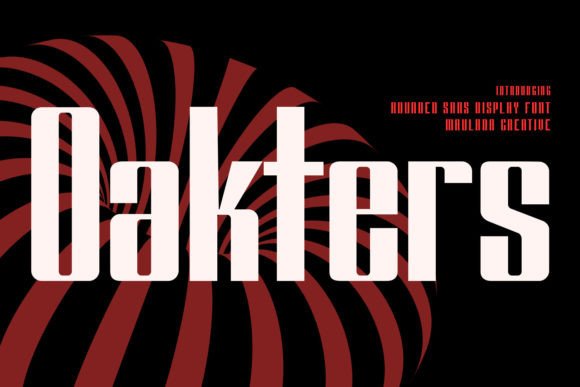 Oakters: The Industrial Display Font for Bold Marketing