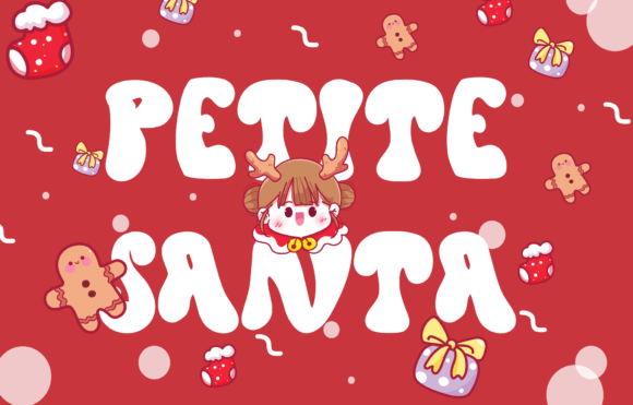 Petite Santa: A Bubbly Display Font for Branding