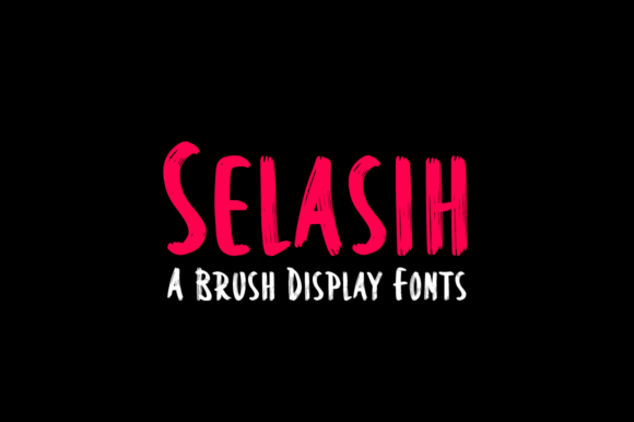 Selasih: A Modern Brush Display Font for Branding