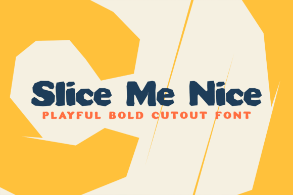 Slice Me Nice: A Bold Display Font for Crafters and Product Makers