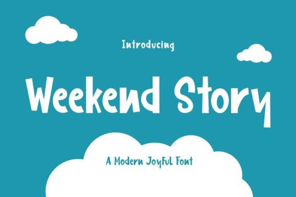 Weekend Story: A Quirky Display Font for Editorial Design