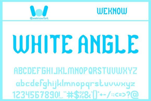 White Angle: A Modern Gothic Display Font Review